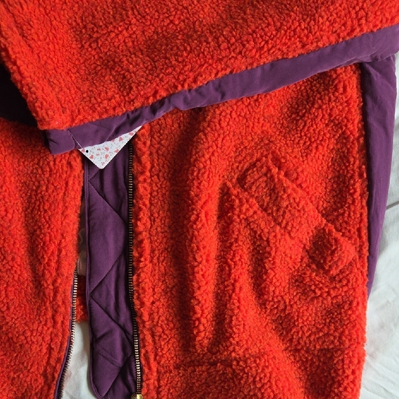 Free People Rivington Sherpa Zip Up Jacket NWT - Picture 4 of 8